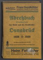 Adreßbuch der Stadt und des Landkreises Osnabrück 1938/1939