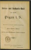 Adressbuch Pegau (Sachsen) 1905