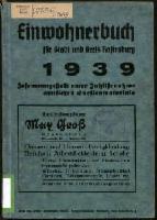 Adressbuch Rastenburg 1939