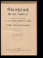 Adressbuch Saalkreis (Halle) 1920