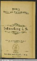 Adressbuch Schneeberg (Erzgebirge) 1897