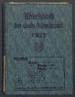 Adreßbuch der Stadt Schweinfurt 1932