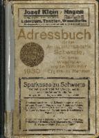 Adreßbuch für die Stadt Schwerte und das Amt Westhofen 1930