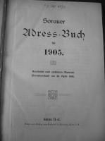 Adressbuch Sorau 1905