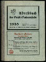 Adreßbuch der Stadt Swinemünde 1938