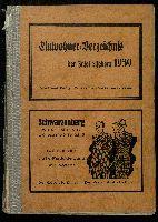 Einwohner-Verzeichnis der Insel Usedom 1939