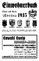 Einwohnerbuch für Stadt und Kreis Wohlau 1935