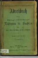 Adressbuch Zschopau 1893