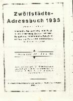 Zwölfstädte-Adressbuch 1933